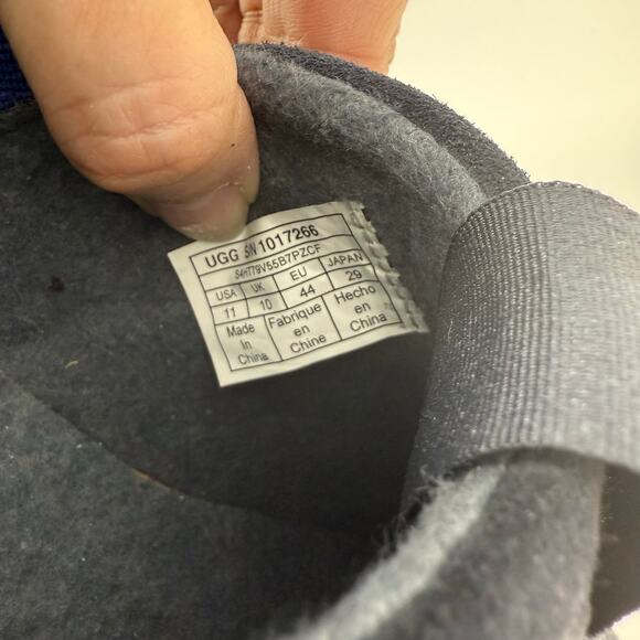 Ugg Suede Tread-Lite Loafers Men's 11 Blue Comfort Shoe Men's Casual Preppy EUC - Picture 8 of 10